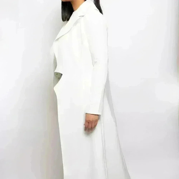 Not This Time Off White Trench Coat - Picture 6 of 7